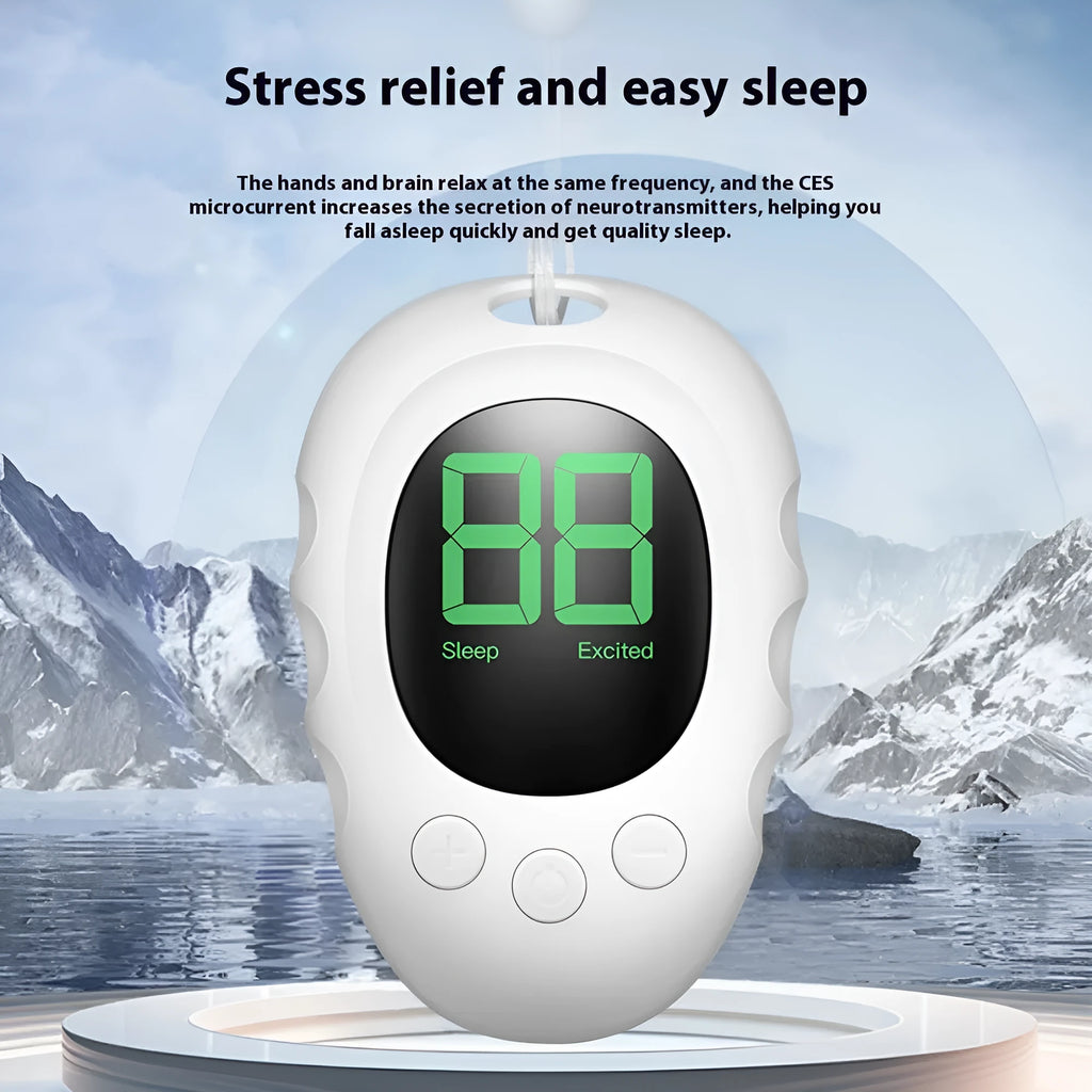 Silicone sleep aid hand grip monitor in black, white or green colour with rechargeable power