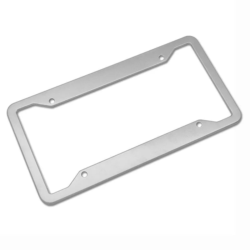 Stainless steel aluminium alloy licence plate frame with four finish options