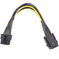20cm 6P to 8P black extension cable for graphics card power connection