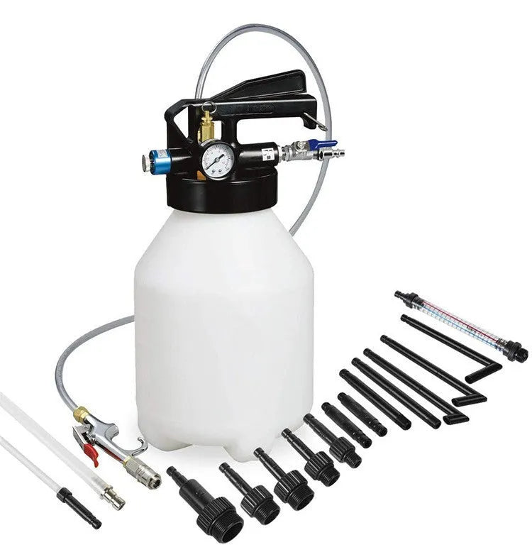 Pneumatic automatic transmission oil changer unit with 220W power and tank oil filler.