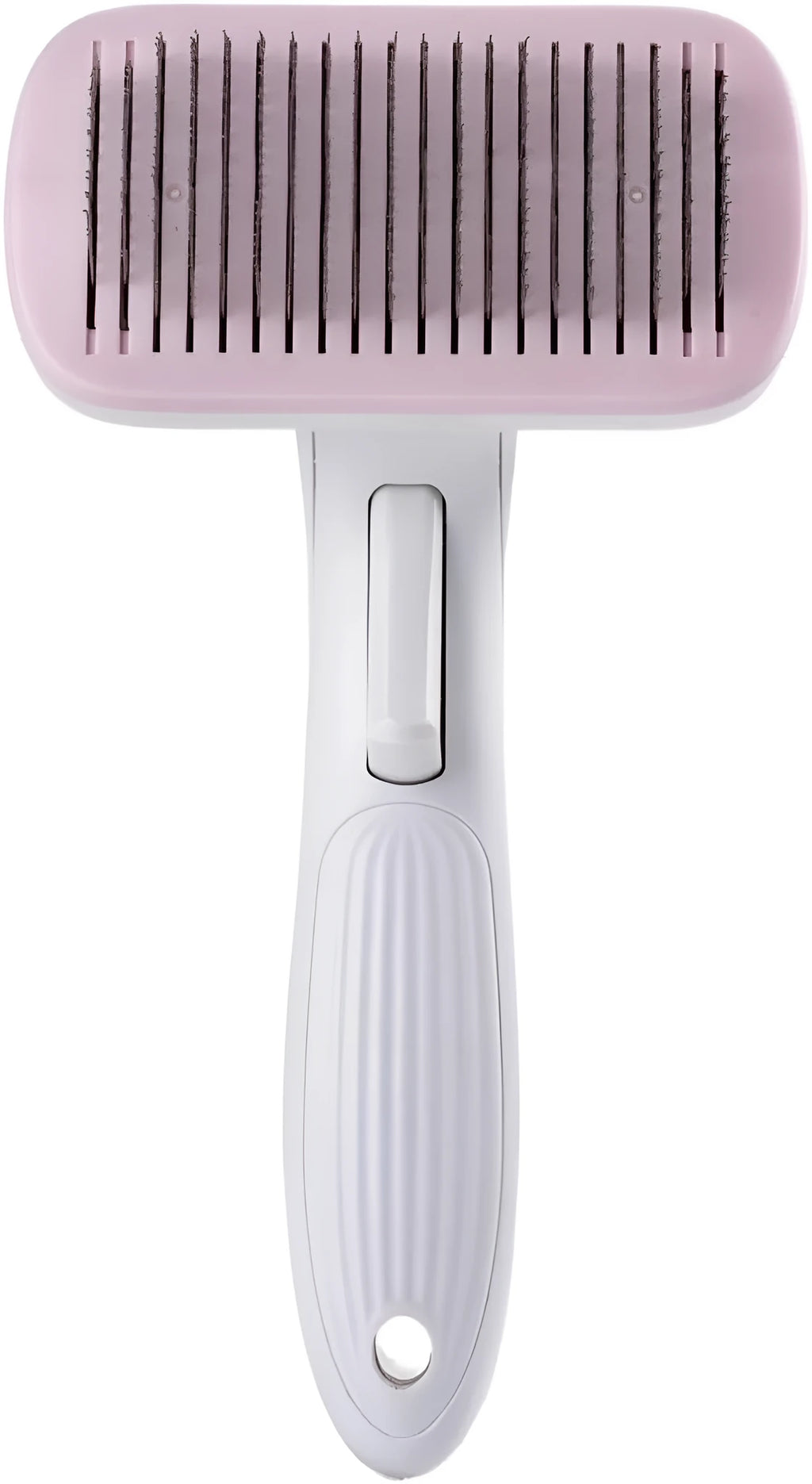 Automatic pet grooming comb with hair removal needles in blue, grey, green or pink