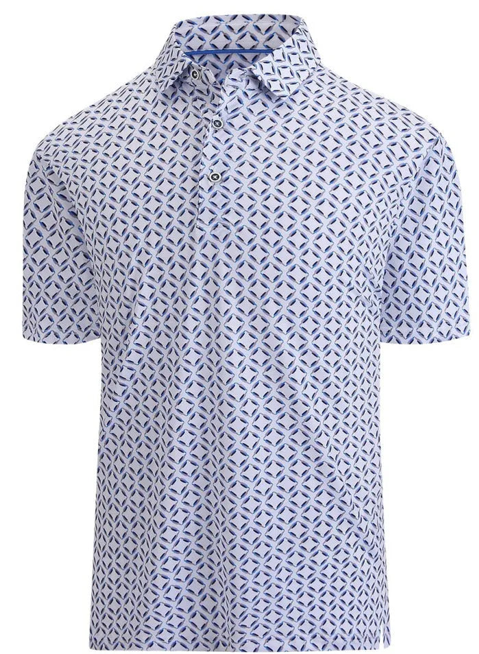 European fit men's short sleeve mesh t-shirt with 3D printed Japanese retro pattern and zipper decoration