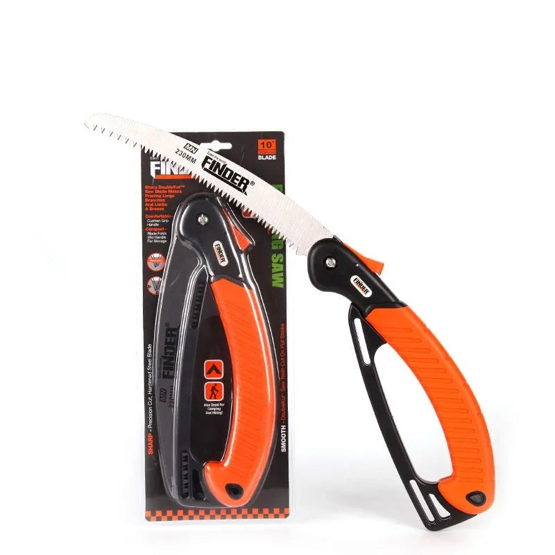Garden trunk folding hand saw with extended blade and TPR grip