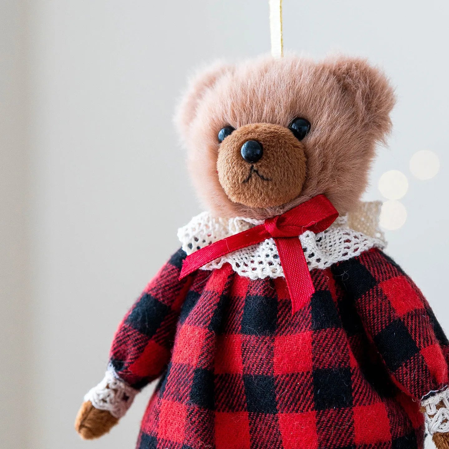 Cartoon plush bear doll couple set showing princess and gentleman variants in soft cloth material