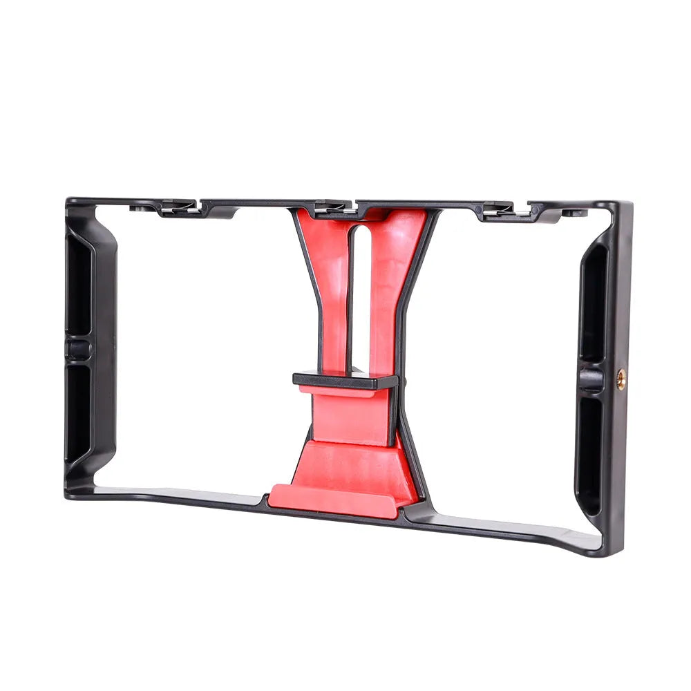 Simple and portable desktop telescopic tripod in ABS with mobile phone holder for stable desk use