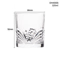 Crystal whiskey shot glass with thick bottom in one of ten colour style options