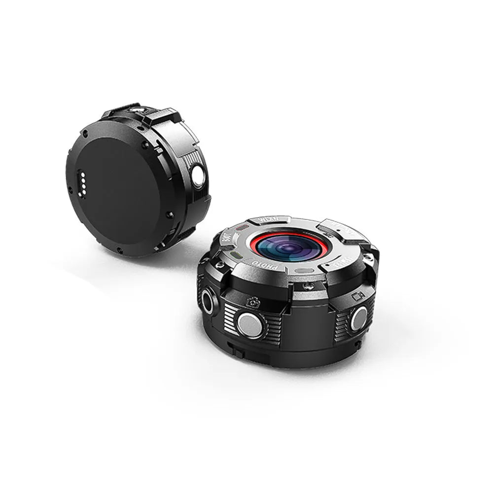 Black waterproof sports digital camera showing 290mm length with SD card slot and USB port