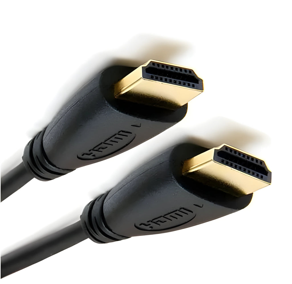 Gold-plated male HDMI cable in various lengths from 0.3m to 5m for HDTV, Xbox, PS3, and computers.