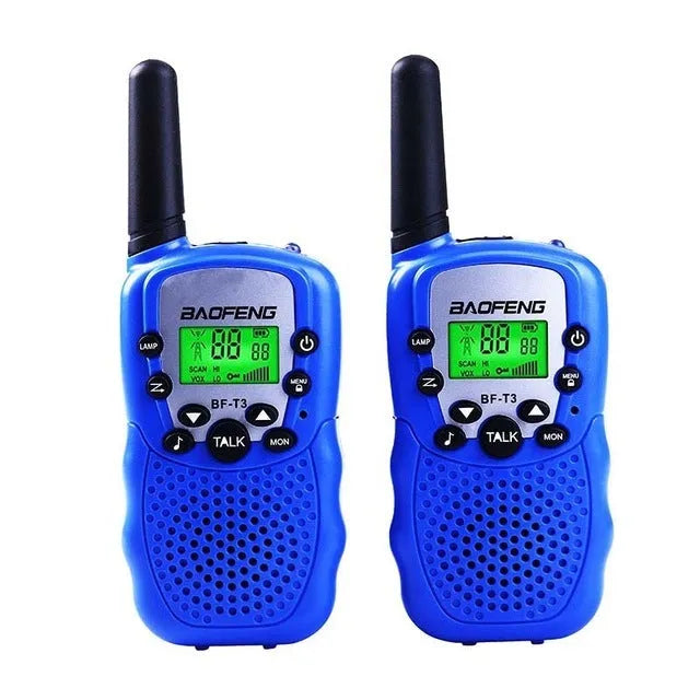 Children's walkie talkie in selected colour with 22-channel display and handheld design