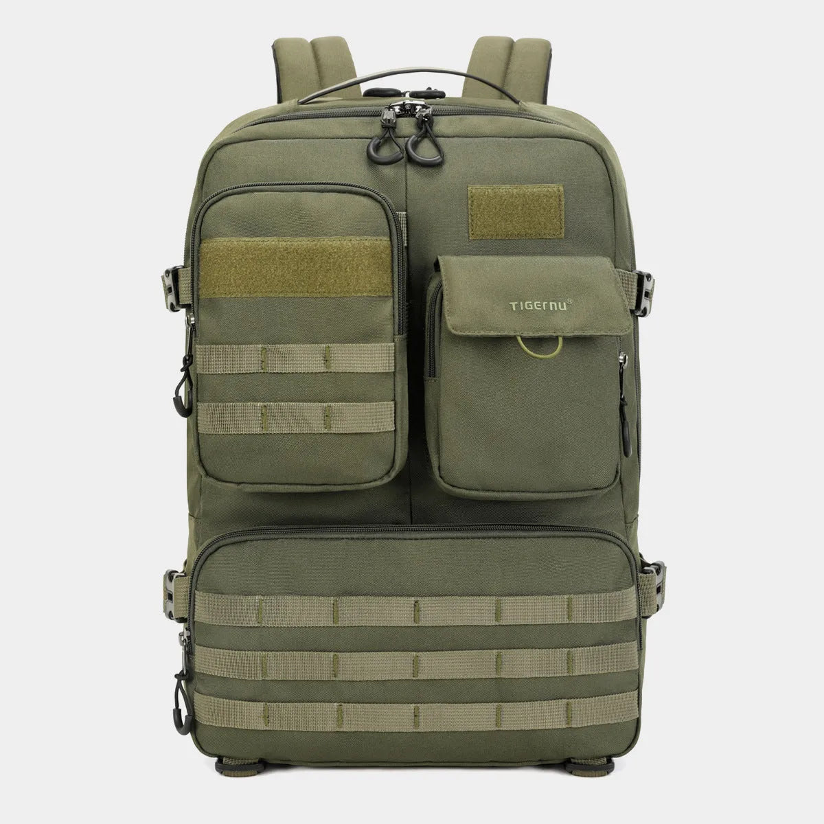 17-inch tactical waterproof backpack in army green or black with 20-35 litre capacity
