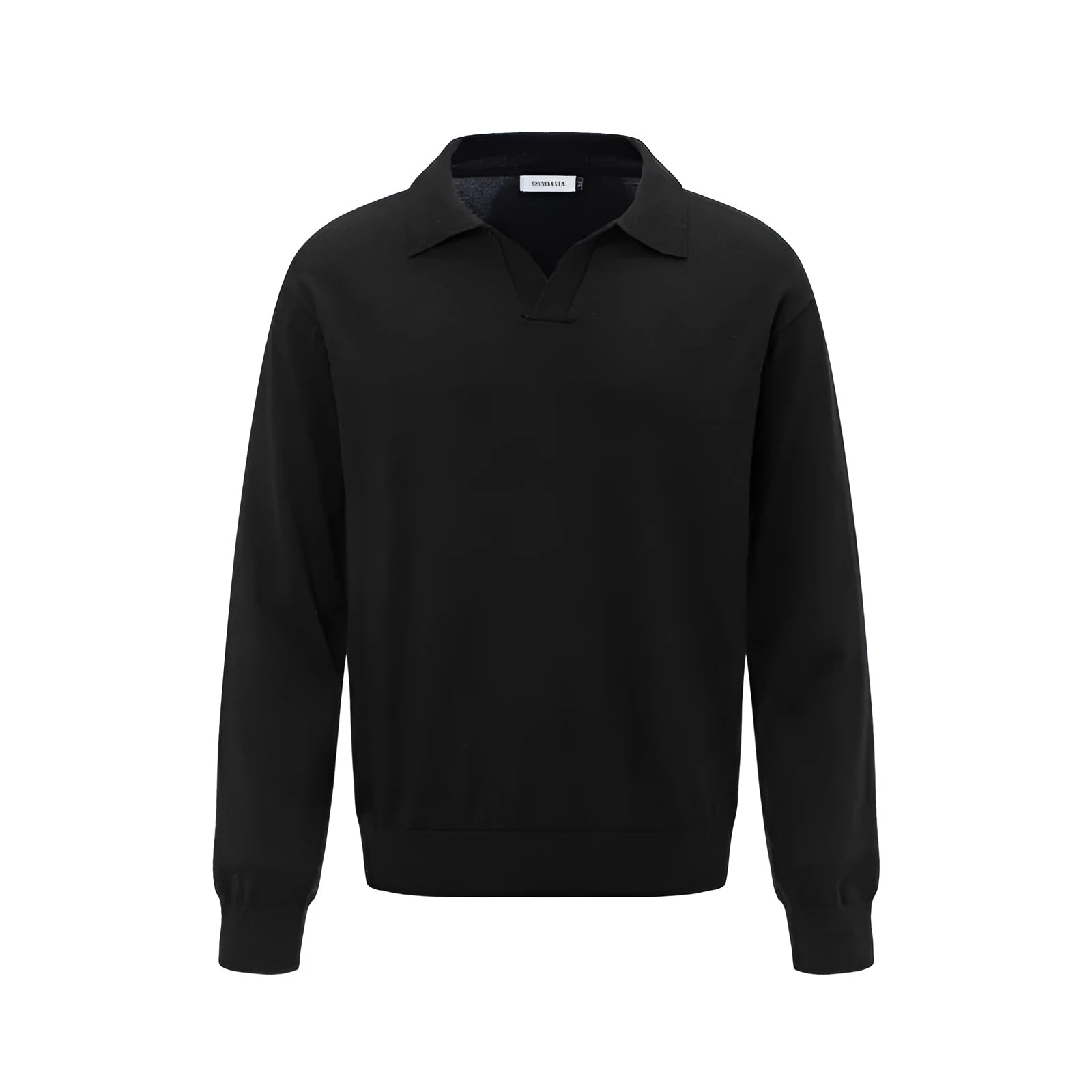 Men's loose fit acrylic pullover sweater in black, dark grey and creamy white colours