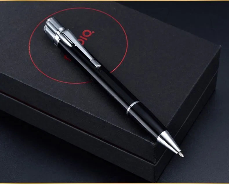 Windproof metal jet flame pen lighter in assorted colours on a key chain