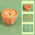 Make Popsicle ice cream mould square 13.2 cm PS+PP orange green home lolly maker