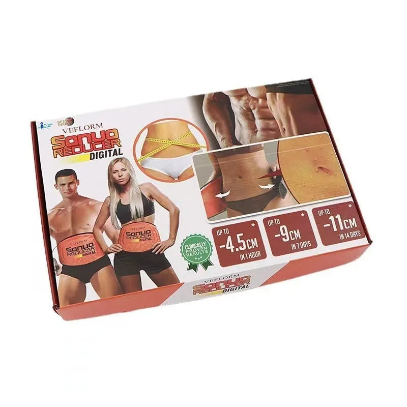 Sauna waist support belt with hot compress massage function for yoga exercise