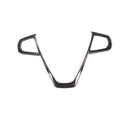 BMW steering wheel button frame decoration with carbon fibre pattern finish