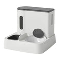 Cat automatic pet feeder water dispenser with integrated double bowl system