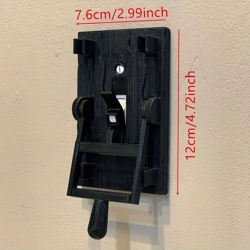 DZ1V1 retro decorative mechanical light switch plate in PLA plastic with single control
