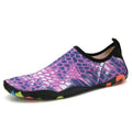 Blue and camouflage quick-dry wading shoes with elastic Lycra upper and EVA foam sole