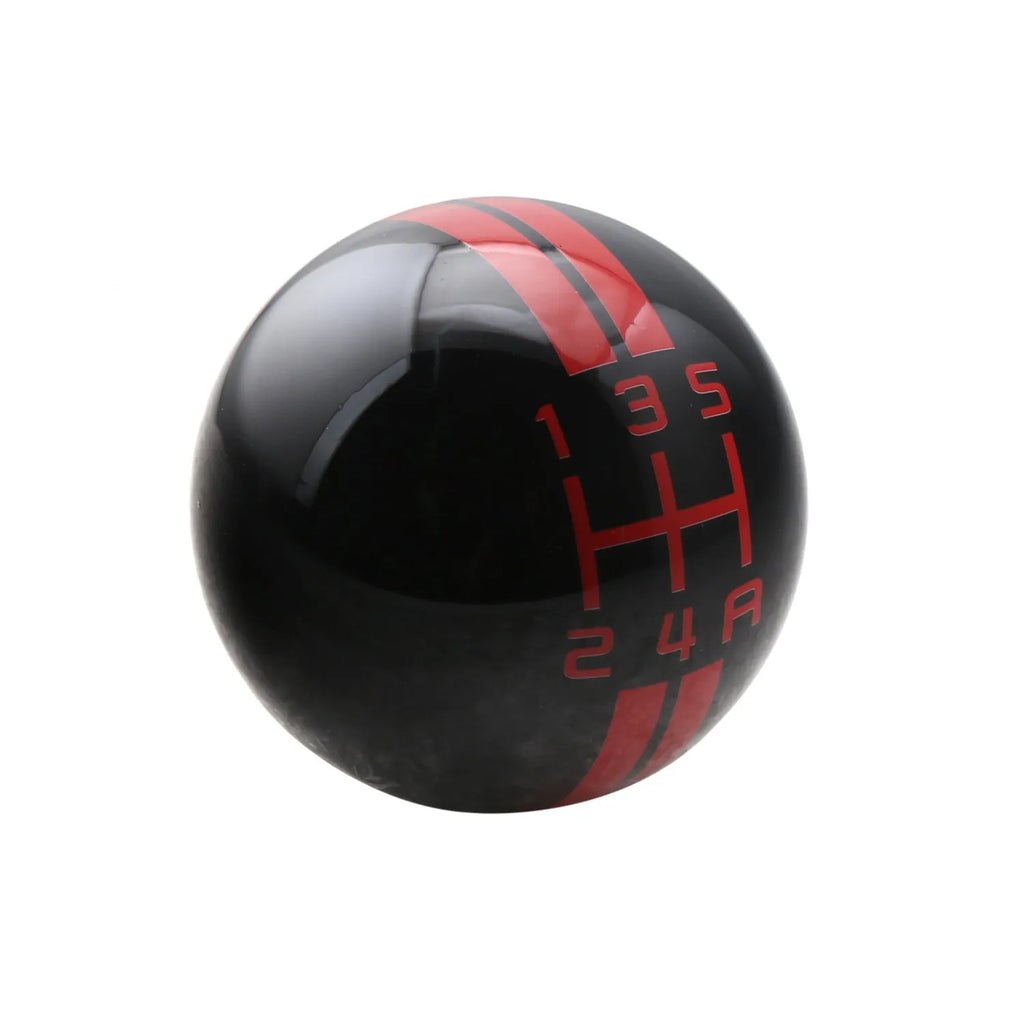 Black acrylic car gear knob for five-speed manual transmission with screw fitting accessories