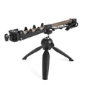Aluminium alloy ice fishing triangle rod holder bracket or tripod on ice.