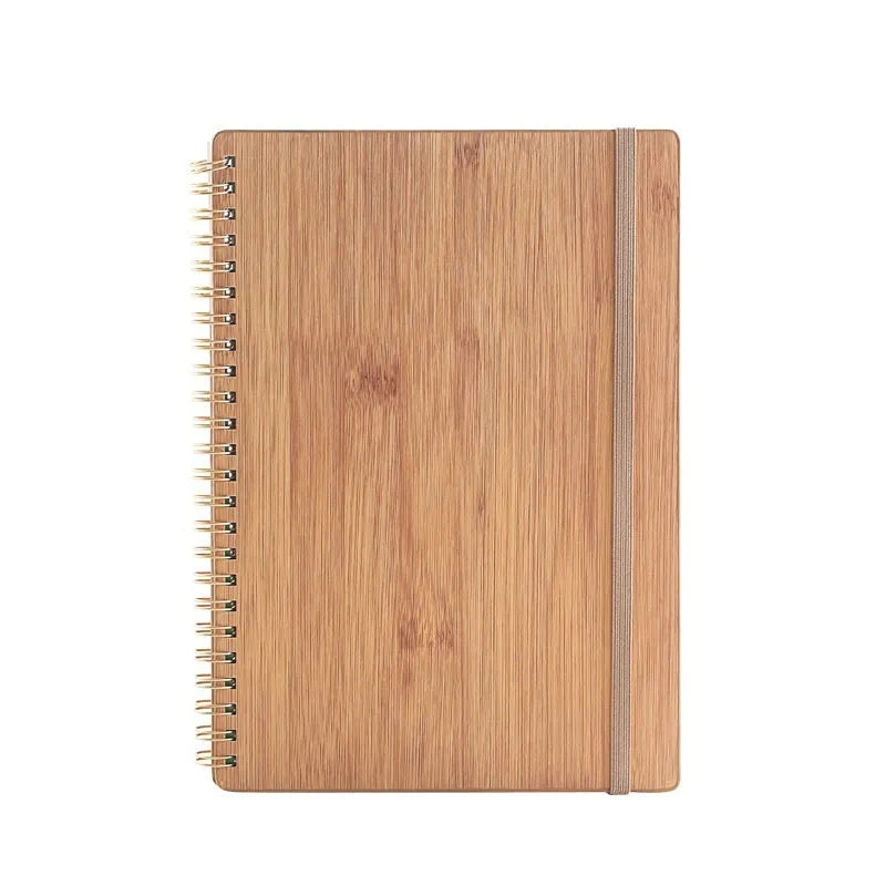 Erasable spiral notebook with stone paper in choice of cover colours, featuring optional pockets or sticky notes