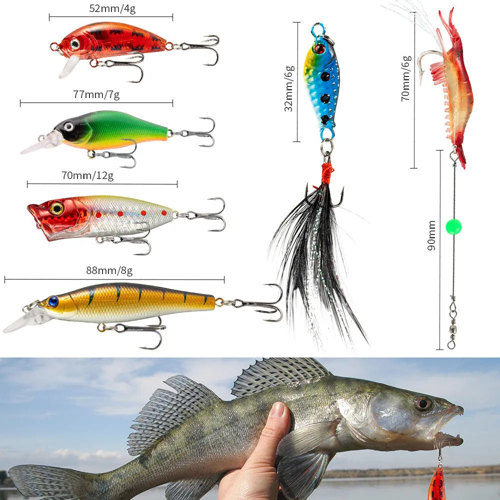 Christmas Mino Bog 24-piece metal fishing lure and bait blind box set in 01 style colour