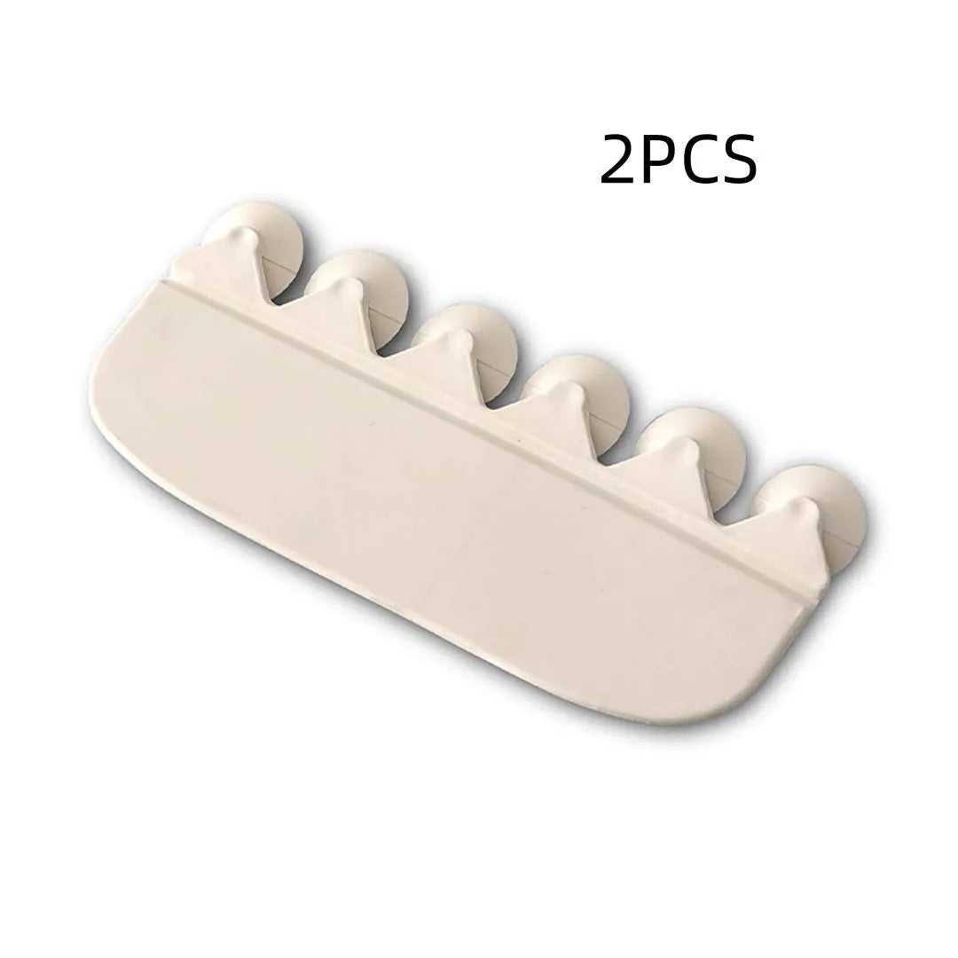 White plastic toilet urine guard for children's toilet training placed on standard toilet seat