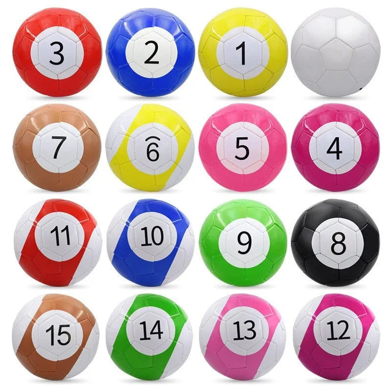 PVC football with machine-seam construction in No. 3 No. 4 No. 5 sizes for training and competition