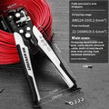 Fully automatic wire stripping pliers tool with high carbon steel blades and box-mounted design