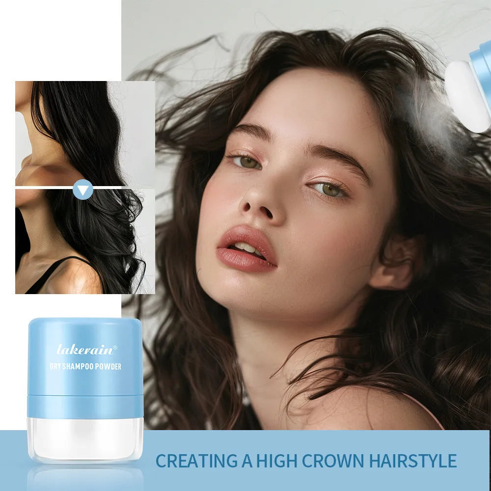 5g hair dry cleaning booster powder sachet with sponge headband mirror accessory