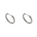 Circular geometric copper ear clips for women with gold or silver finish