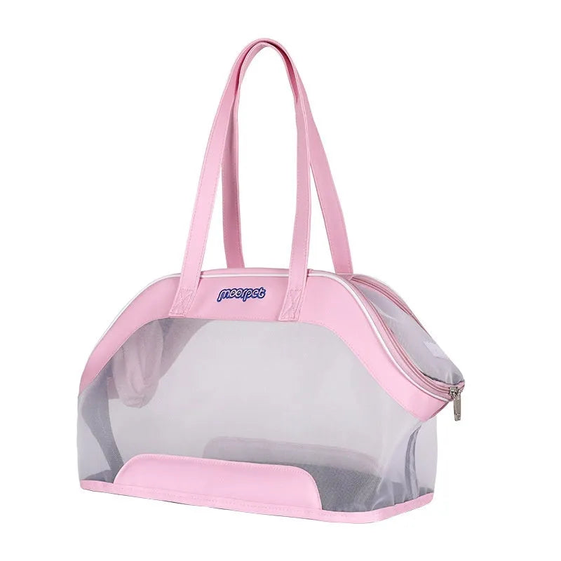 MOORPET leather cat outing carry bag in selected colour with 25-litre capacity