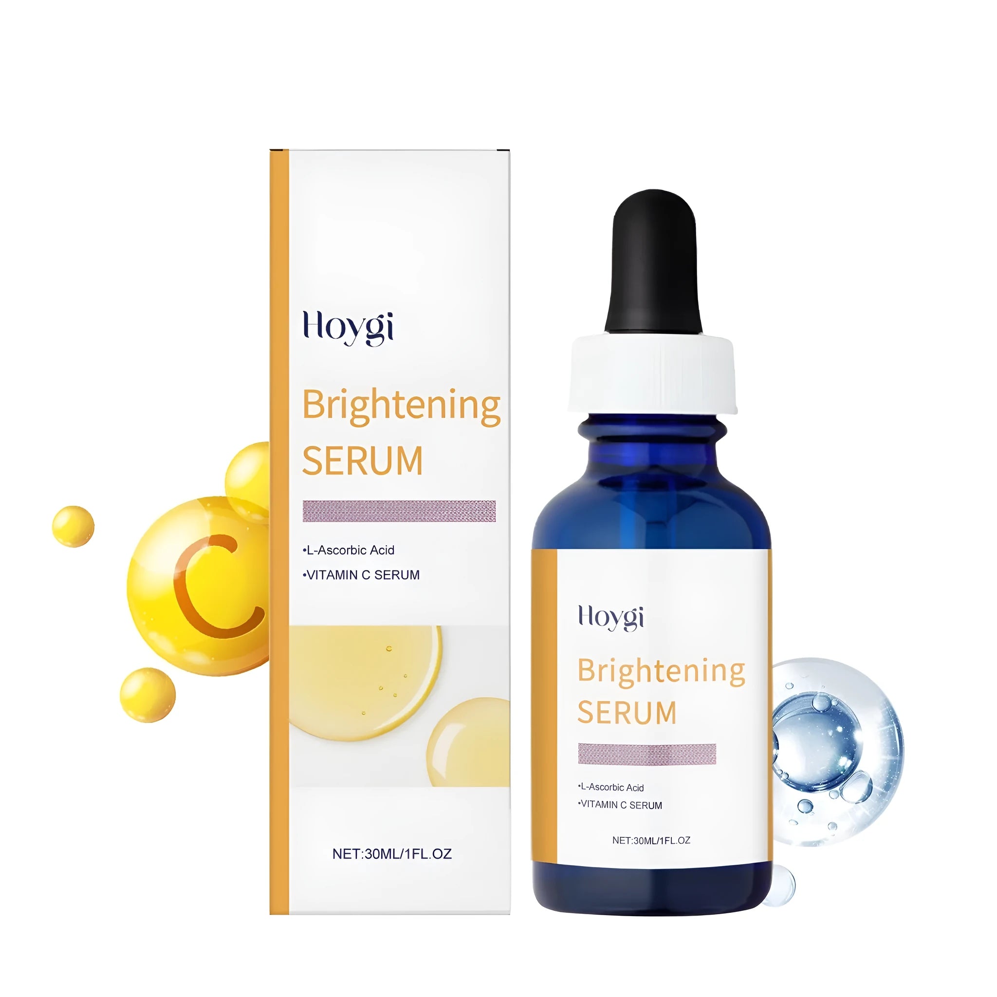 30ml bottle of vitamin C essence solution with ascorbic acid and vitamin E for facial skincare