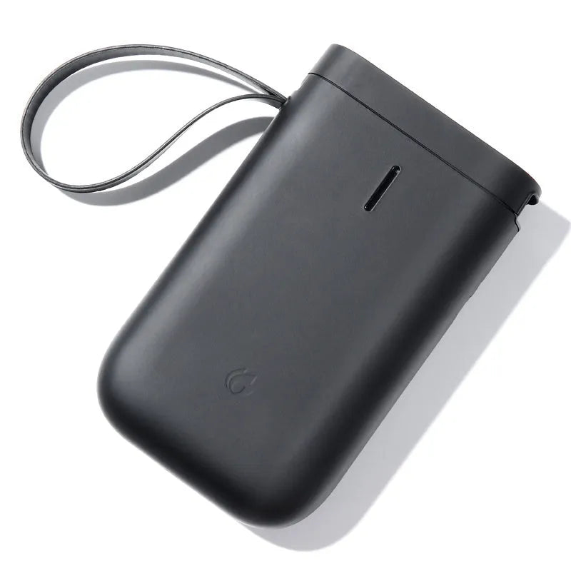 D11 Bluetooth-compatible portable label printer in black, white, pink, or green.