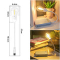 USB rechargeable folding tungsten night light with S14 bulb shape emitting warm 2700K light