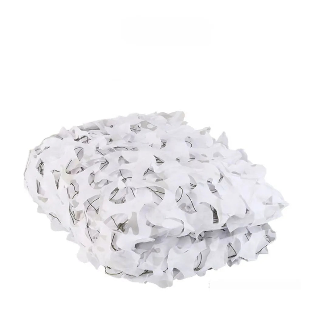 Multi-pattern camouflage cover net for outdoor concealment with UV and infrared protection