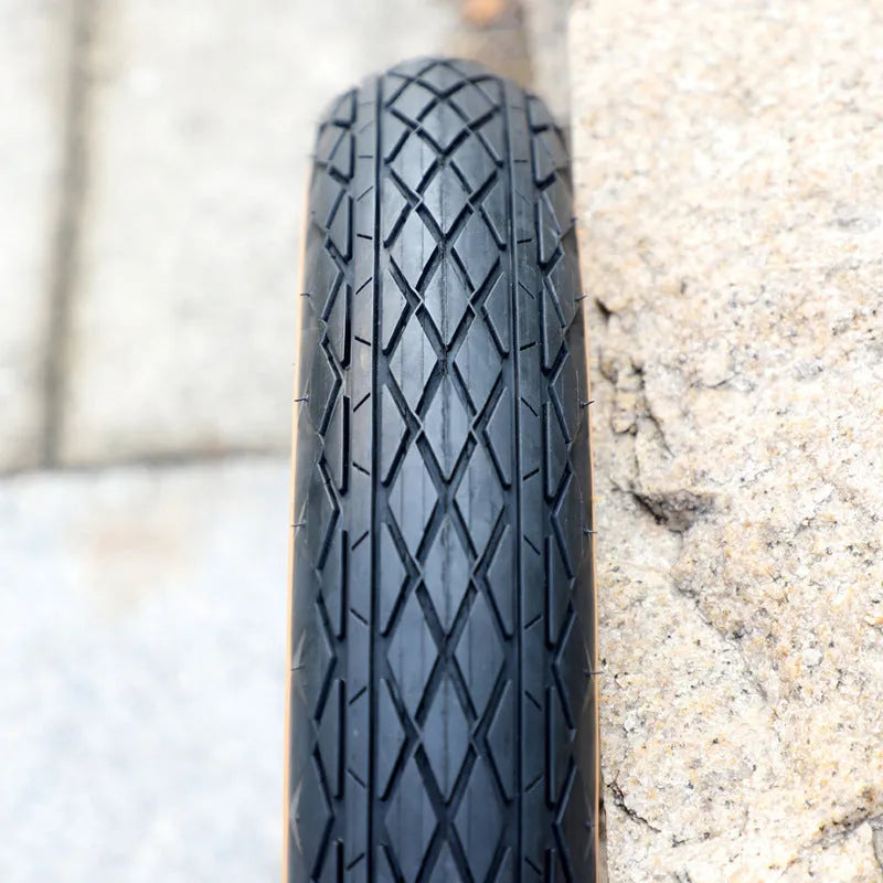Brown rubber tyre for snowmobile and electric beach car showing 20×4.0 inch measurements