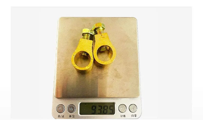 Pure copper car battery terminal clamp with patented design