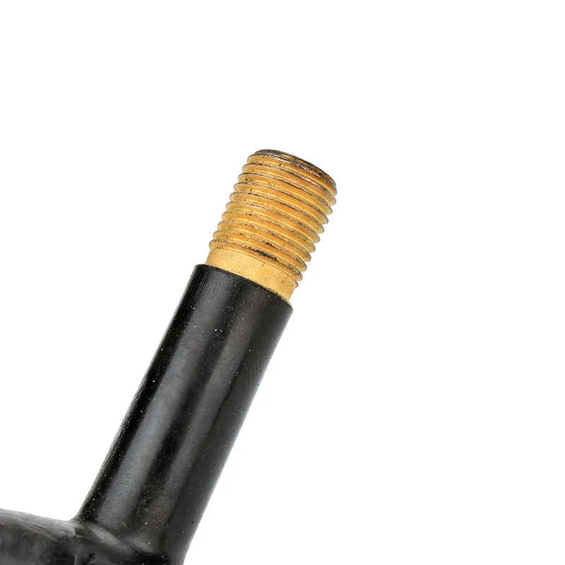 Aluminium alloy mountain bike tyre valve cap in multiple colour choices on a bicycle wheel.