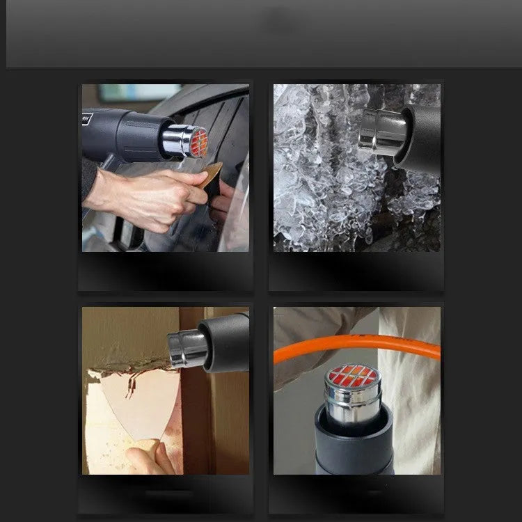 2000W hot air gun with temperature control switch and grid-pattern air outlet