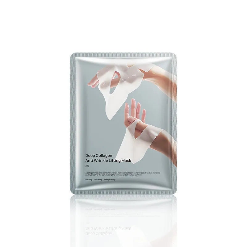 Collagen anti-wrinkle moisturising sheet mask with 28ml serum for facial treatment