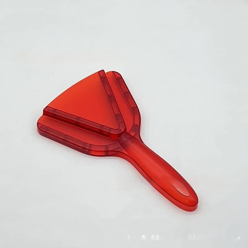 Adjustable telescopic can and bottle opener made from red ABS plastic with non-slip handle