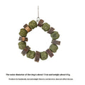 Hamster chew toy with decorative straw ball ring for guinea pigs and rabbits
