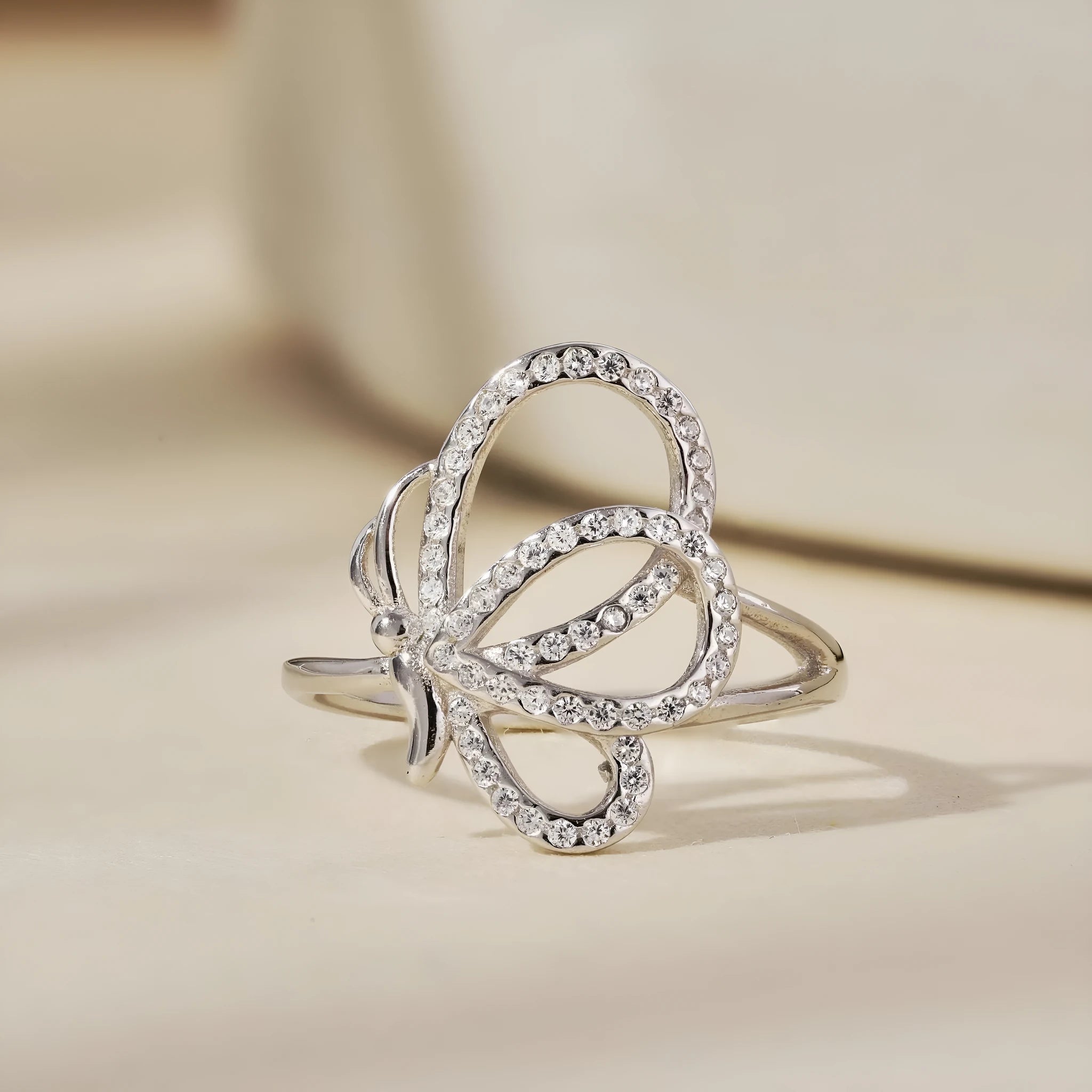 S925 sterling silver ring with zircon inlay geometric quadrilateral shape women jewellery