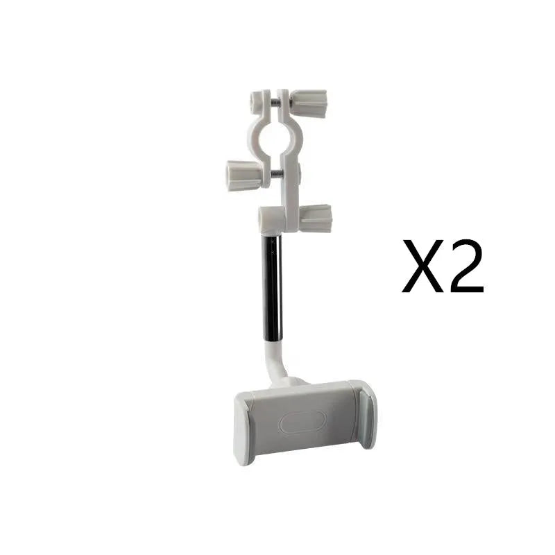 Black vehicle rearview mirror mobile phone bracket holding smartphone with ABS plastic construction
