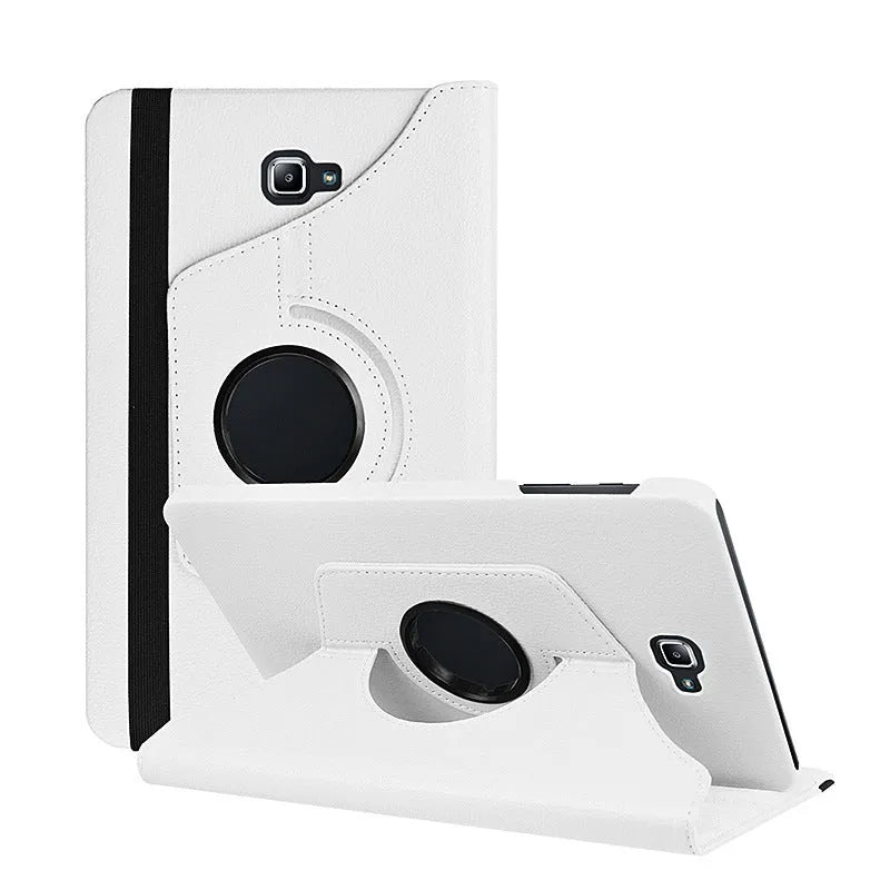 iPad 1 rotating leather protective case in clamshell design with litchi grain texture