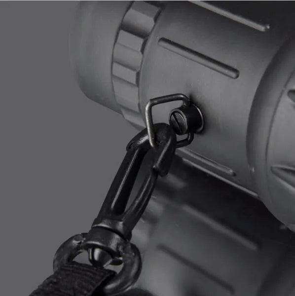 16x52 black monocular with green film HD coating and roof prism system for day and night viewing