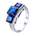 Copper electroplated geometric ring in multiple colours showing size range 6 to 10