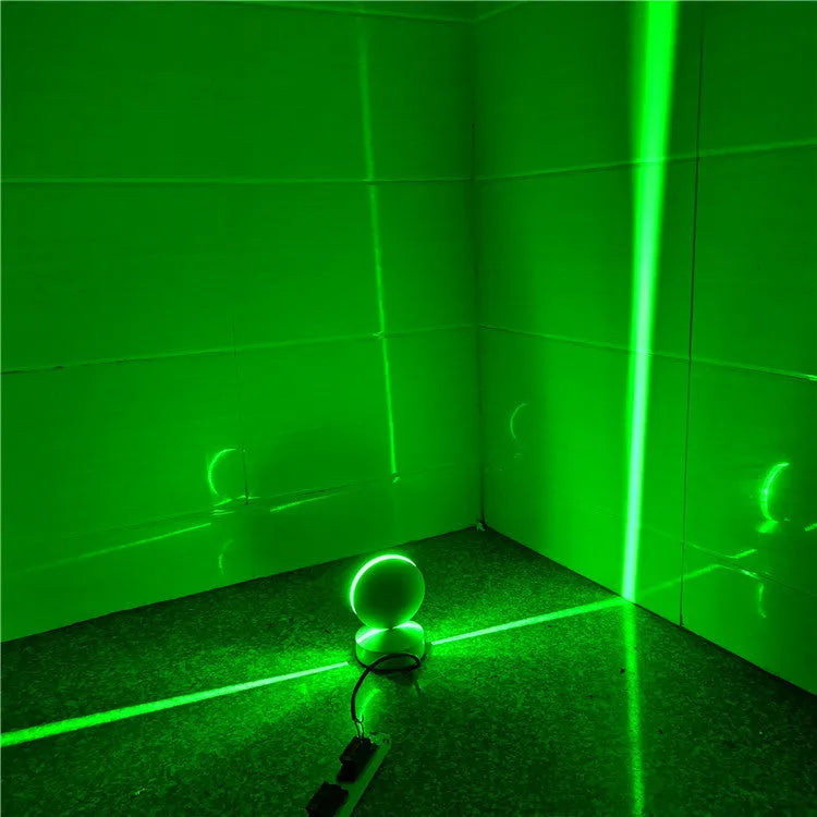 Modern aluminium corridor wall lamp spotlight bar with glass lens and LED in blue, green, red, white, or yellow.