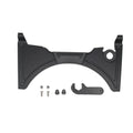 Black motorcycle cockpit fairing for BMW R1250GS and R1200GS adventure bikes
